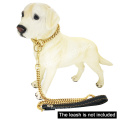 Custom Großhandel 18k Goldkette Hundehalsband 10 mm kubanische Verknüpfungskette Edelstahl Metallhälfte für Hundetrainingkragen